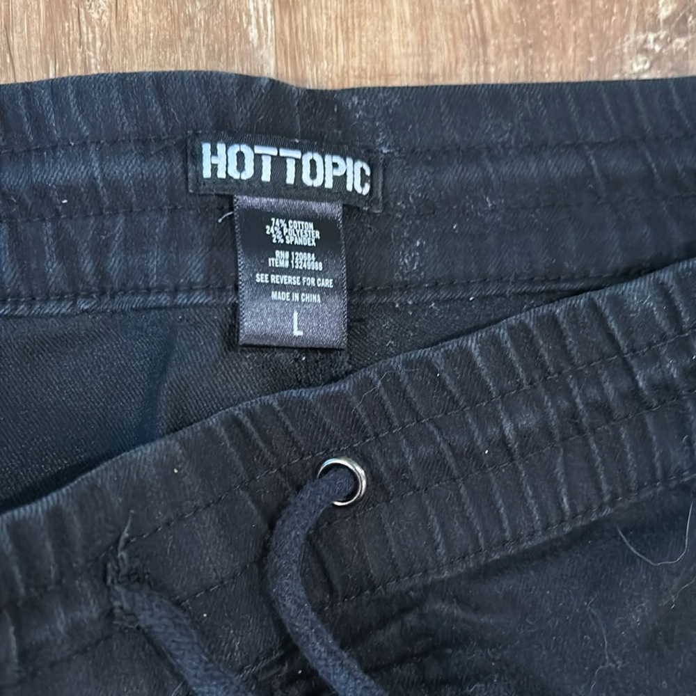 Hot Topic Black Drawstring Pants - image 4